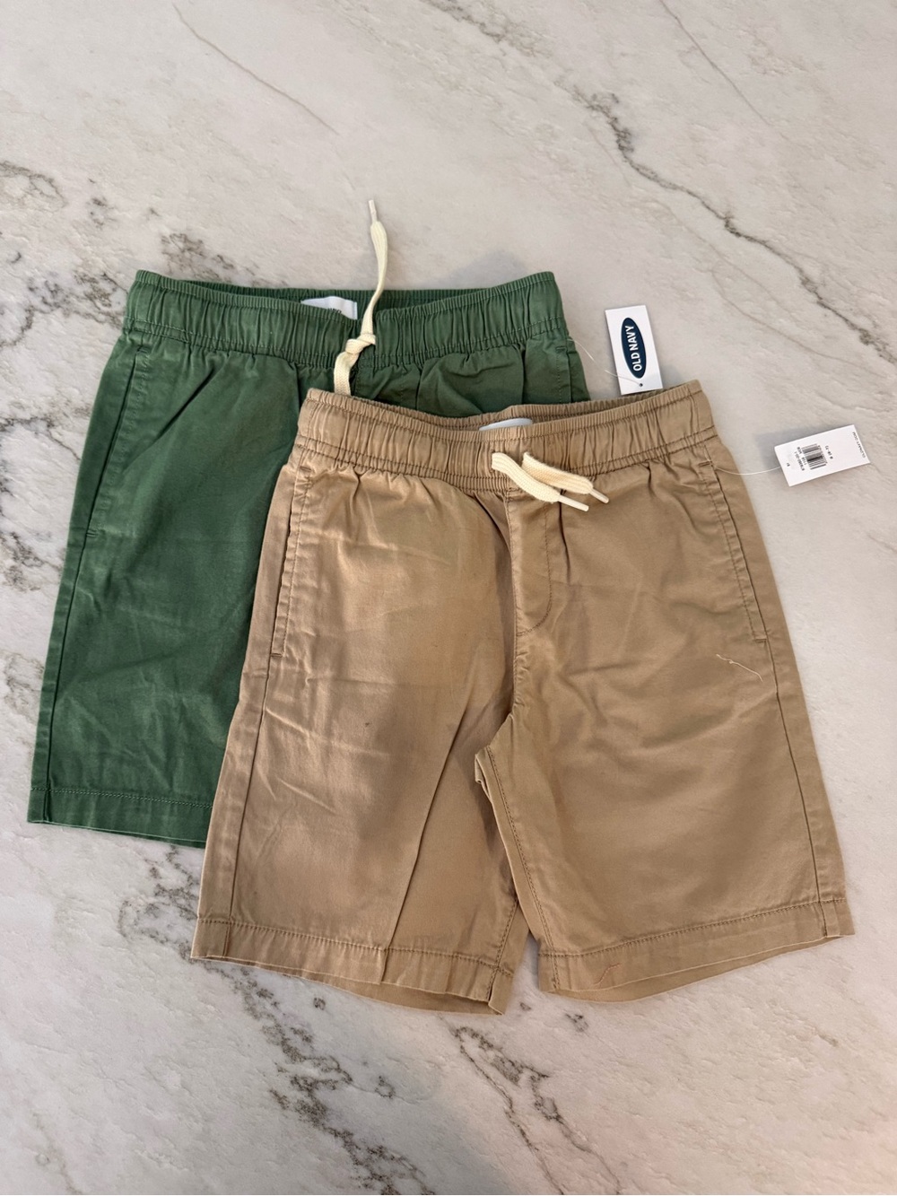 Old Navy Kids Pull-On Shorts in Green & Tan